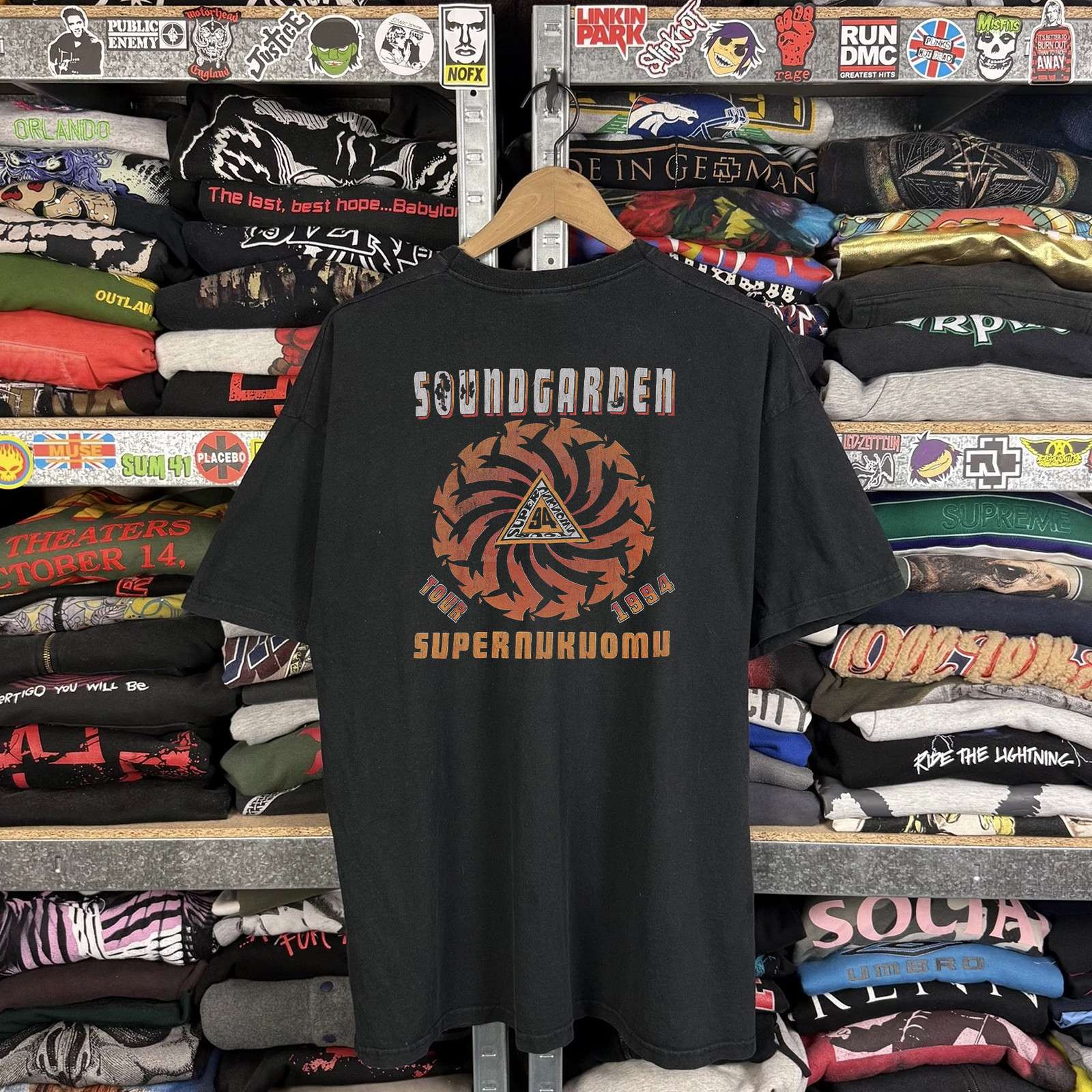 1994 Soundgarden Superunknown Tour Promo T-Shirt Black XL