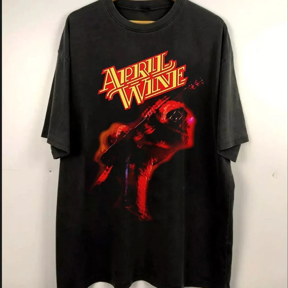 Rare April Wine Men Black All Size US1935