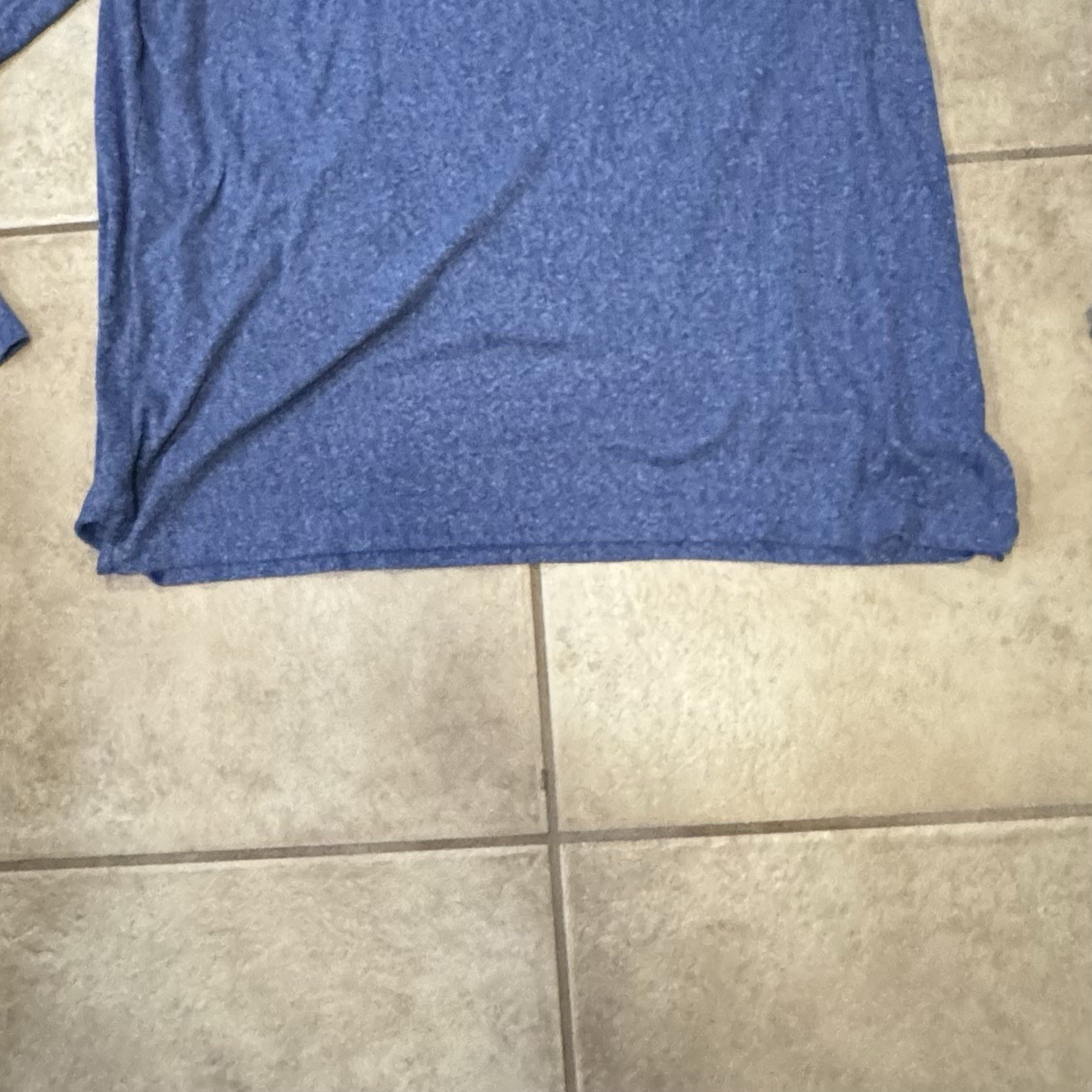 Apt. 9 Premier Flex Blue Long Sleeve Cotton Blend Henley T-Shirt Men’s 2XLT