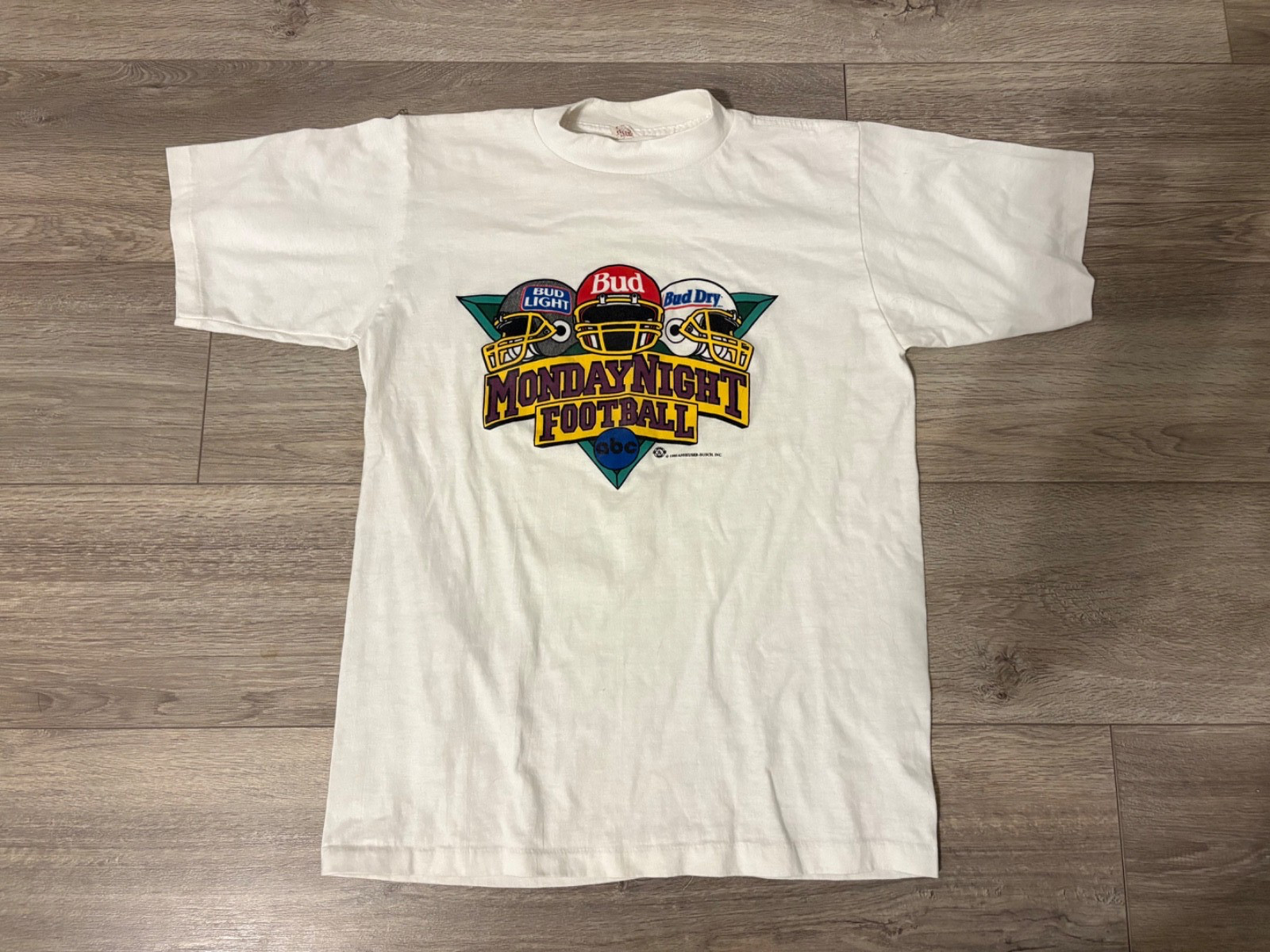 Vintage 90’s BUD LIGHT NFL Monday Night Football T-Shirt (Single-Stitch)