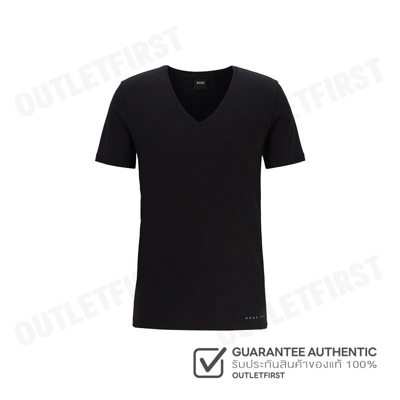 HUGO BOSS T-SHIRT V-NECK URBAN LONGER BACK COLOR BLACK CODE: 50377709 001