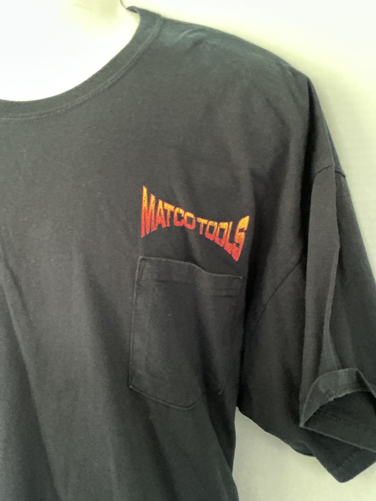 Vintage MATCO TOOLS black POCKET 2 sided T-shirt sz 2XL XXL