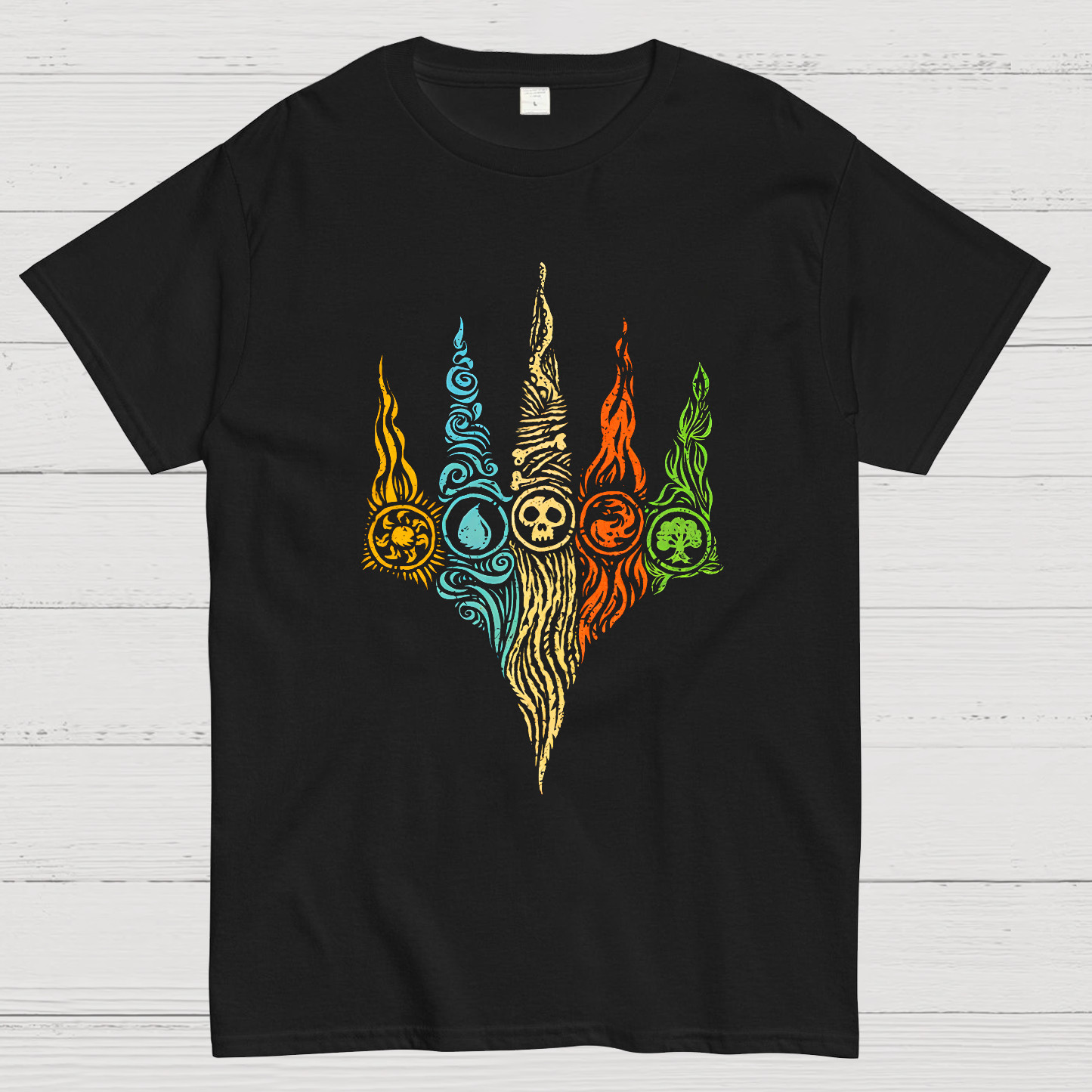 Magic The Gathering mana doodle T-Shirt Size S-4XL