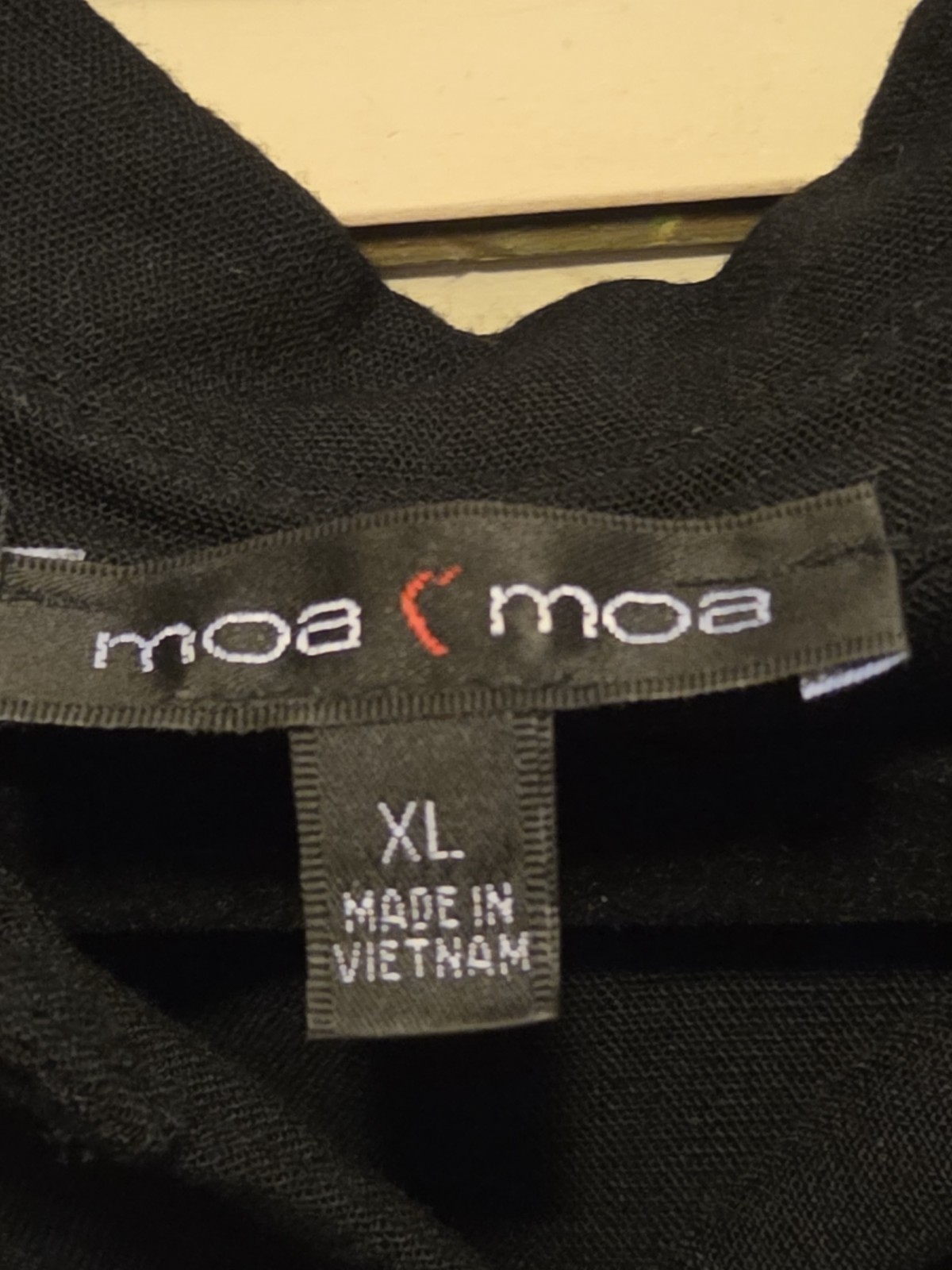 moa moa Men’s Black Solid Short Sleeve Button-Up Point Collar Pocket XL