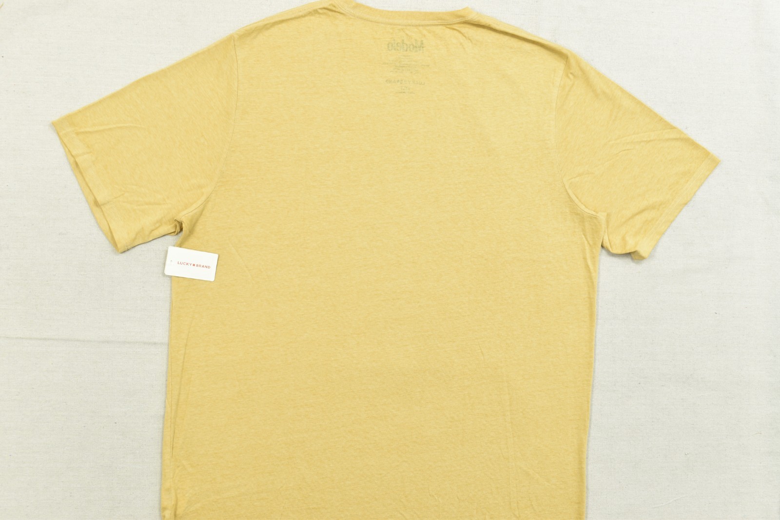 Lucky Brand Men’s Modelo Luchador Yellow Short Sleeve Crew Neck Size 2XLT NEW