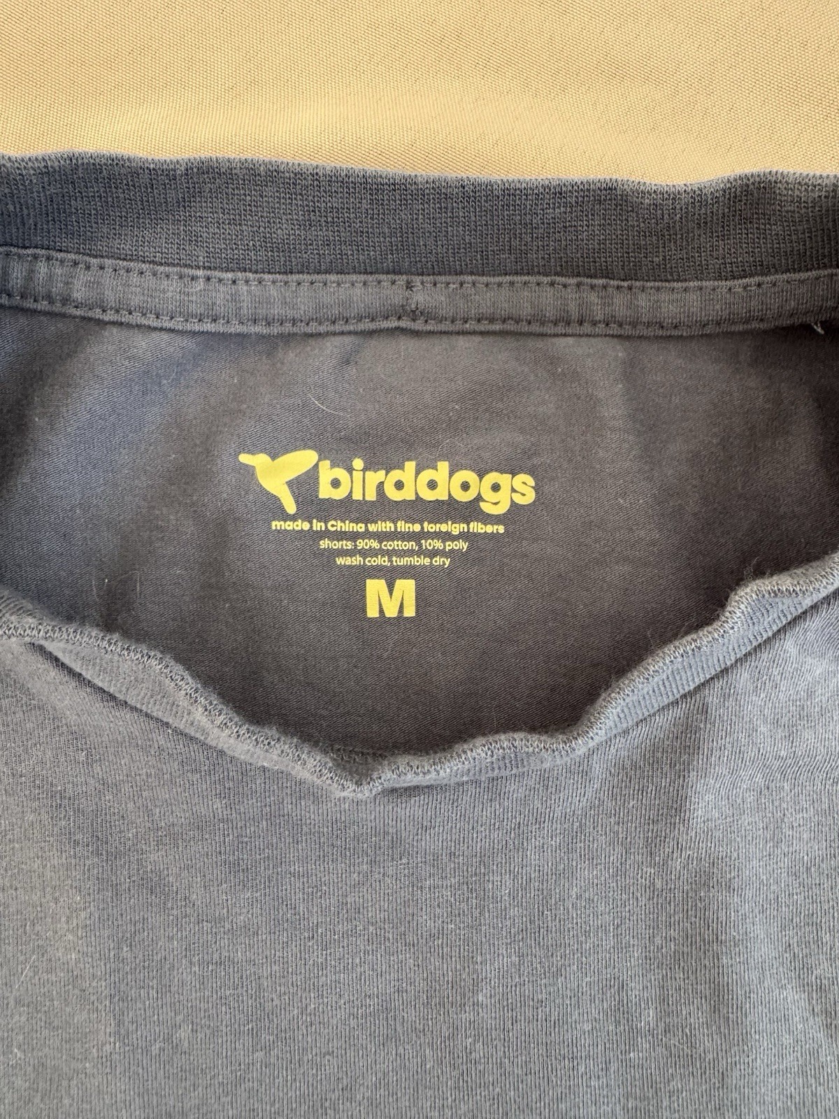 Men’s Birddogs Long Sleeve Blue Crew Neck Shirt- Size M Medium EUC