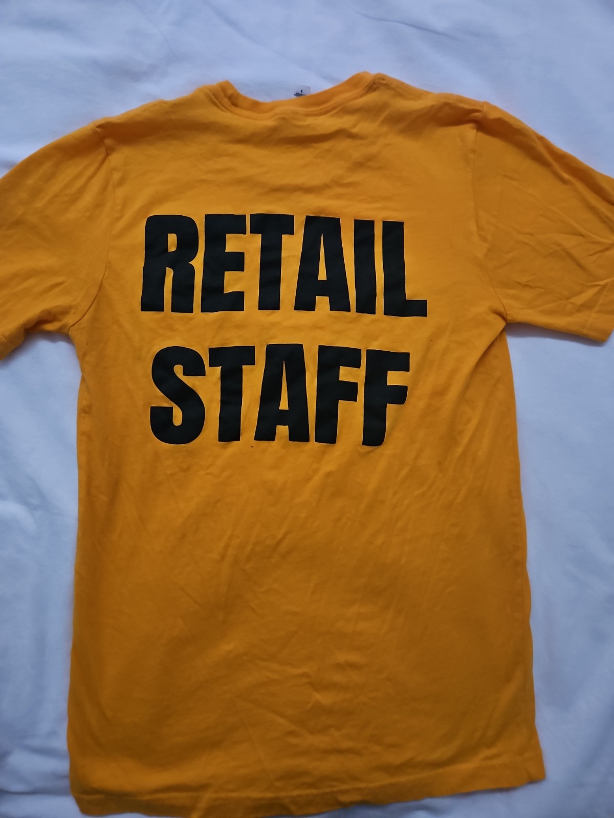 Wrestlemania 2026 Superstore Retail Staff T shirt, Yellow, Size S
