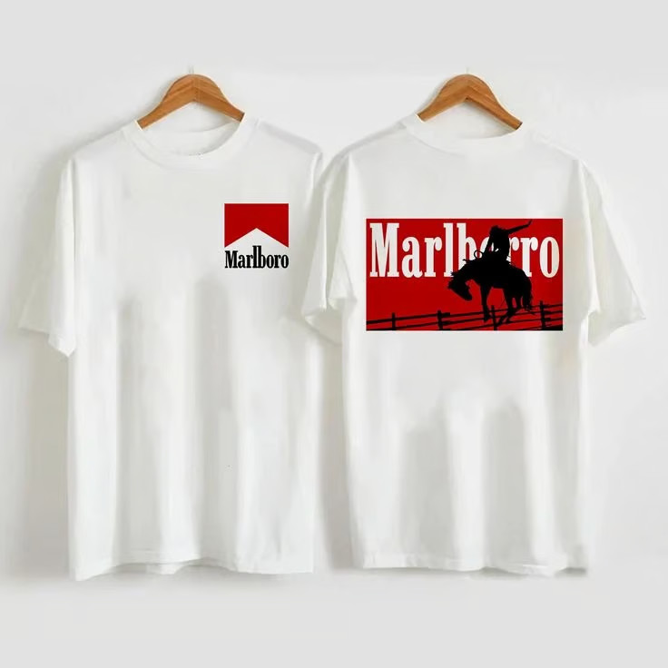 Vintage Two Side Marlboro Cowboy T-shirt, Marlboro Shirt