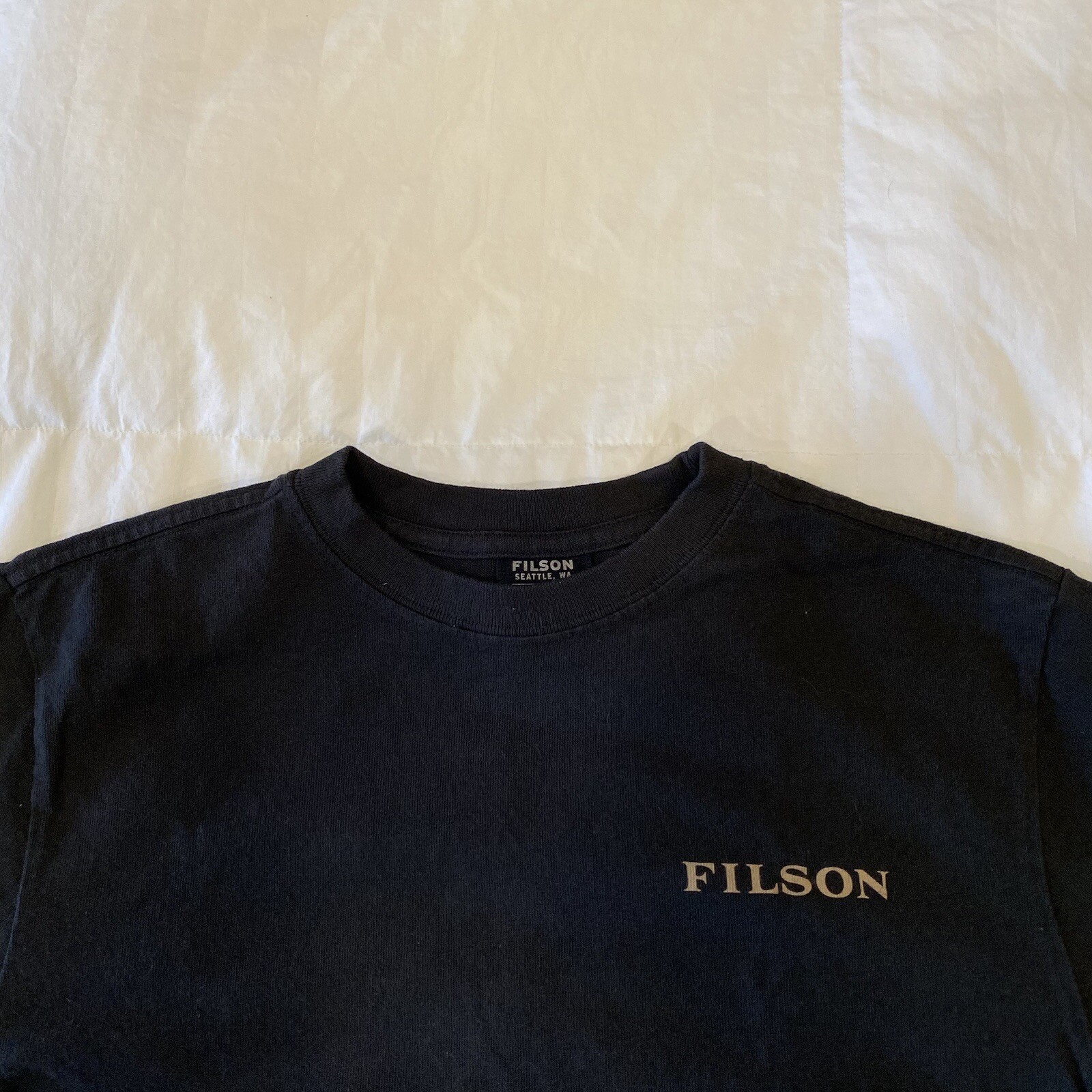 Filson US Forest Service Ltd Edition LS Tee – Mint – Mens XS – Faded Black – USA