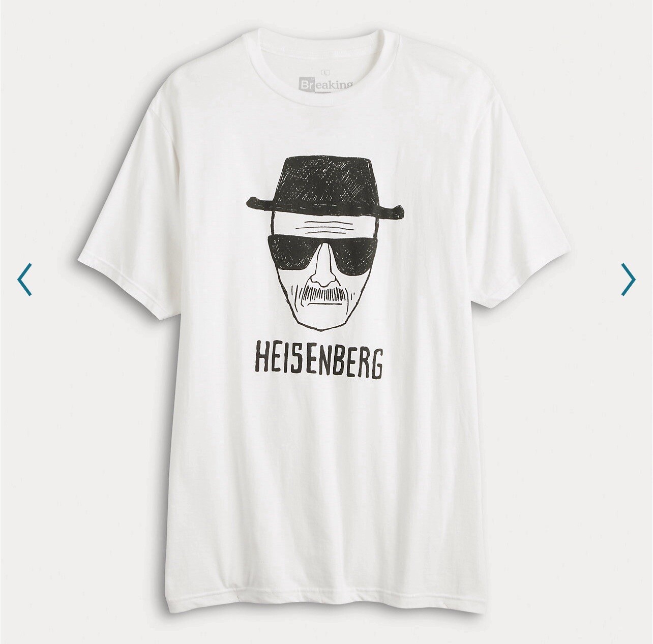 Breaking Bad Heisenberg Sketch T-Shirt Men’s Large NEW