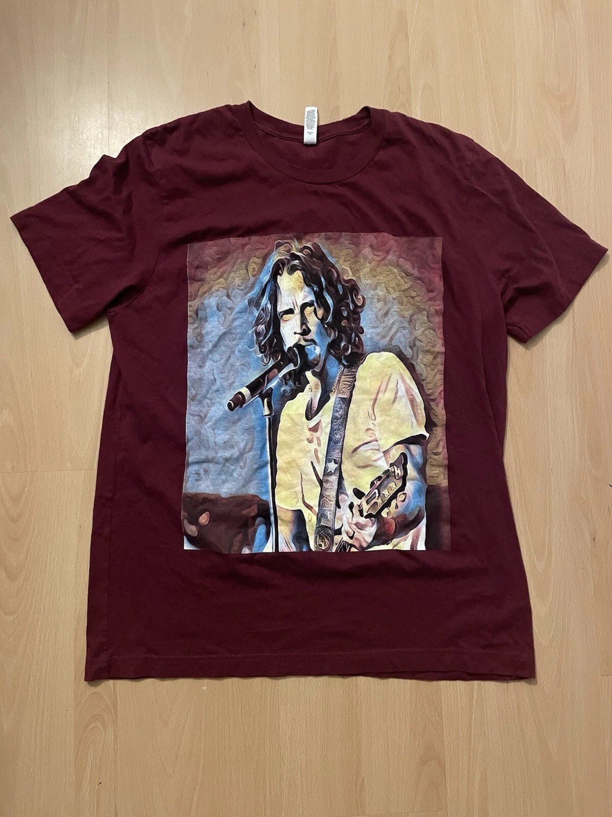VIntage Chris Cornell Maroon Color Cotton Shirt Unisex Concert S to 5XL CR514