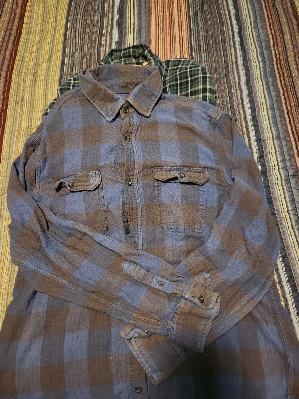 5 PC LOT MENS LONG SLEEVE BUTTON DOWN LARGE SHIRTS