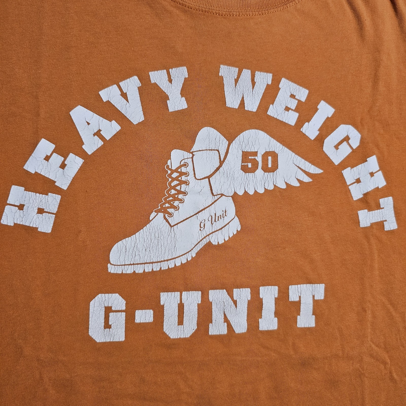 Vintage Y2k G-Unit Heavy Weight Thrashed T-shirt Mens 3XL Hip Hop Rap Punk 2000s
