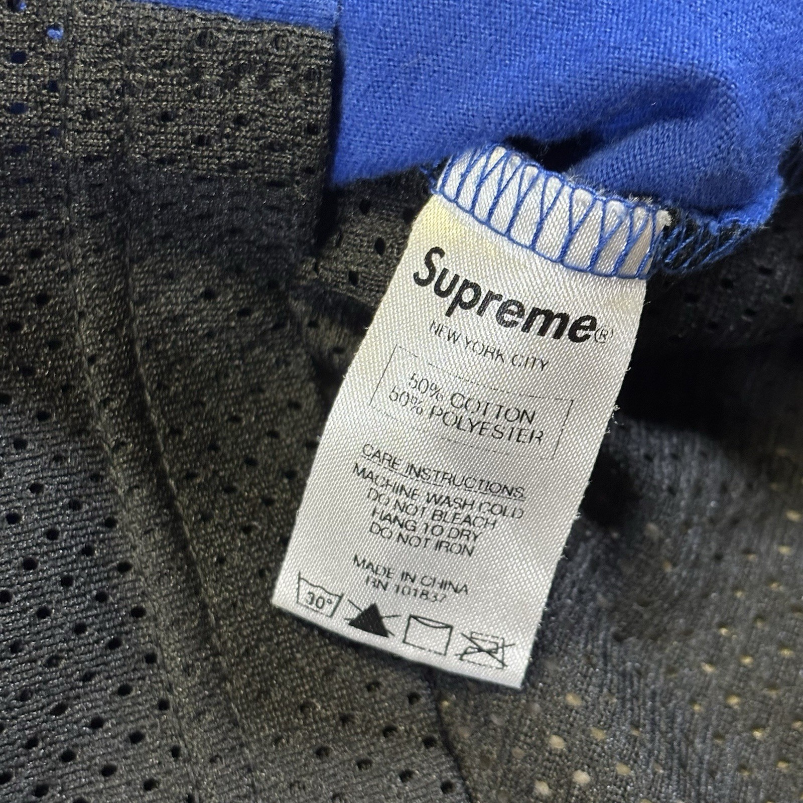 Supreme Mesh Back Tank Top SS14 (Blue) Size Medium