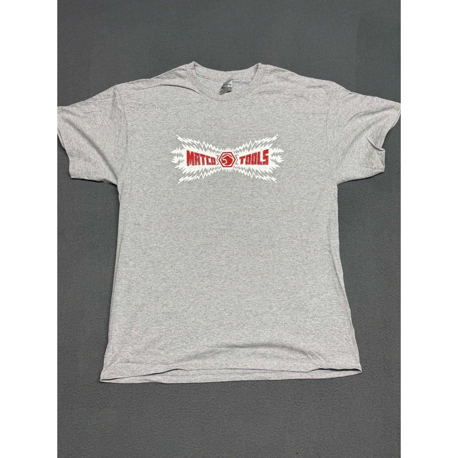 NEW Matco Tools Mens Large Grey Graphic T-Shirt Short Sleeve Cotton Wrench Logo