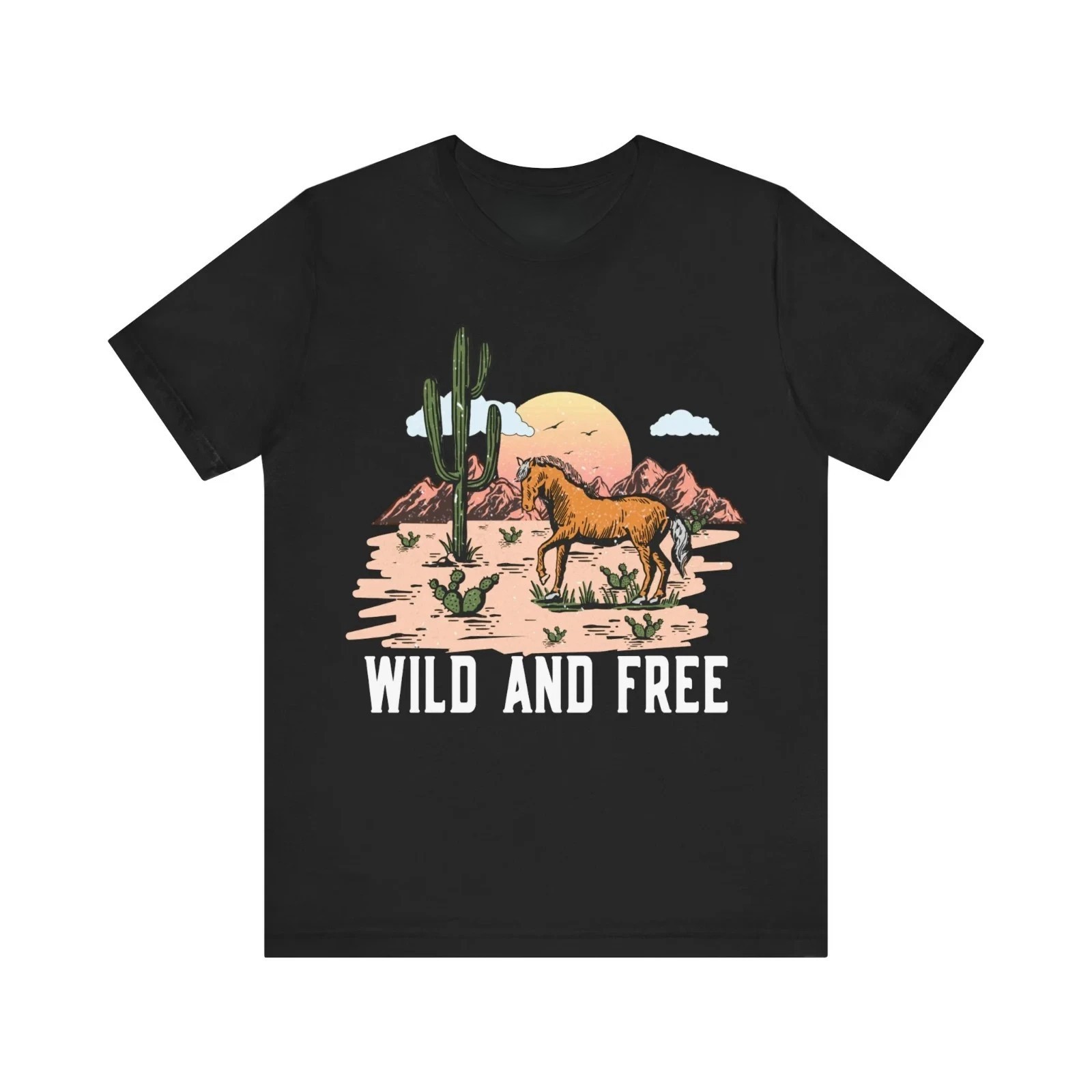 Western Design Printed T-Shirt for Men & Women All Size, US STOCK