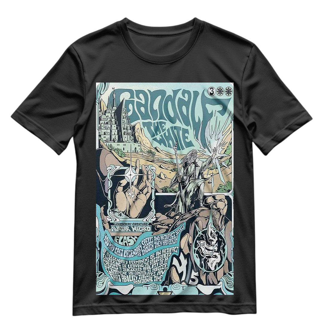 The Lord Of The Rings Gandalf The White Shirt S-3XL Gandalf MTG Graphic T Shirt