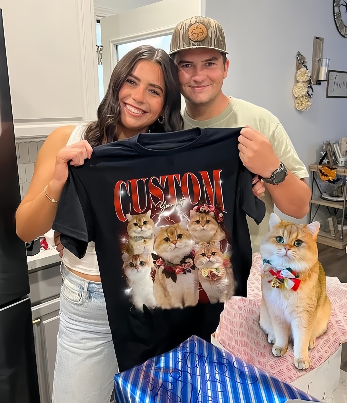 Personalized Pet Parent Tee | Custom Dog Photo & Name | Unisex Cotton S-2XL