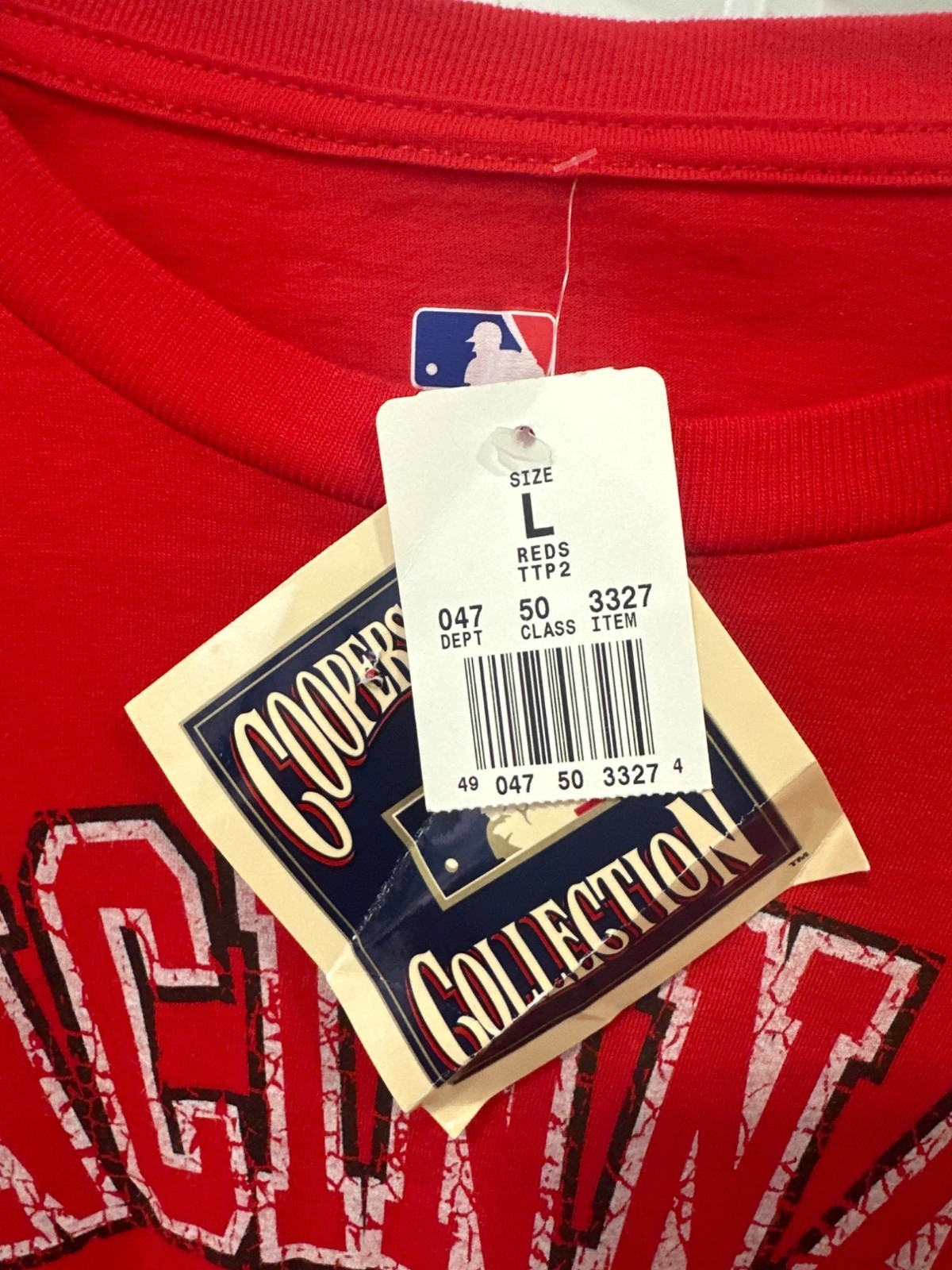 Genuine Merchandise T Shirt Large Cincinnati Reds National League MLB Red NEW