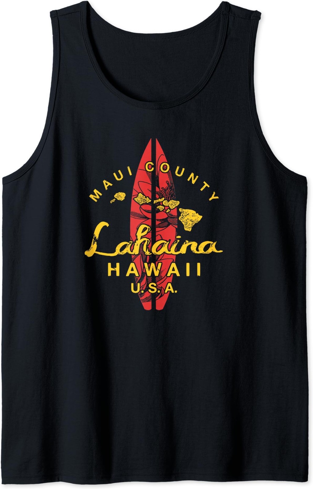 Lahaina Hawaii Maui Surfing Tank Top