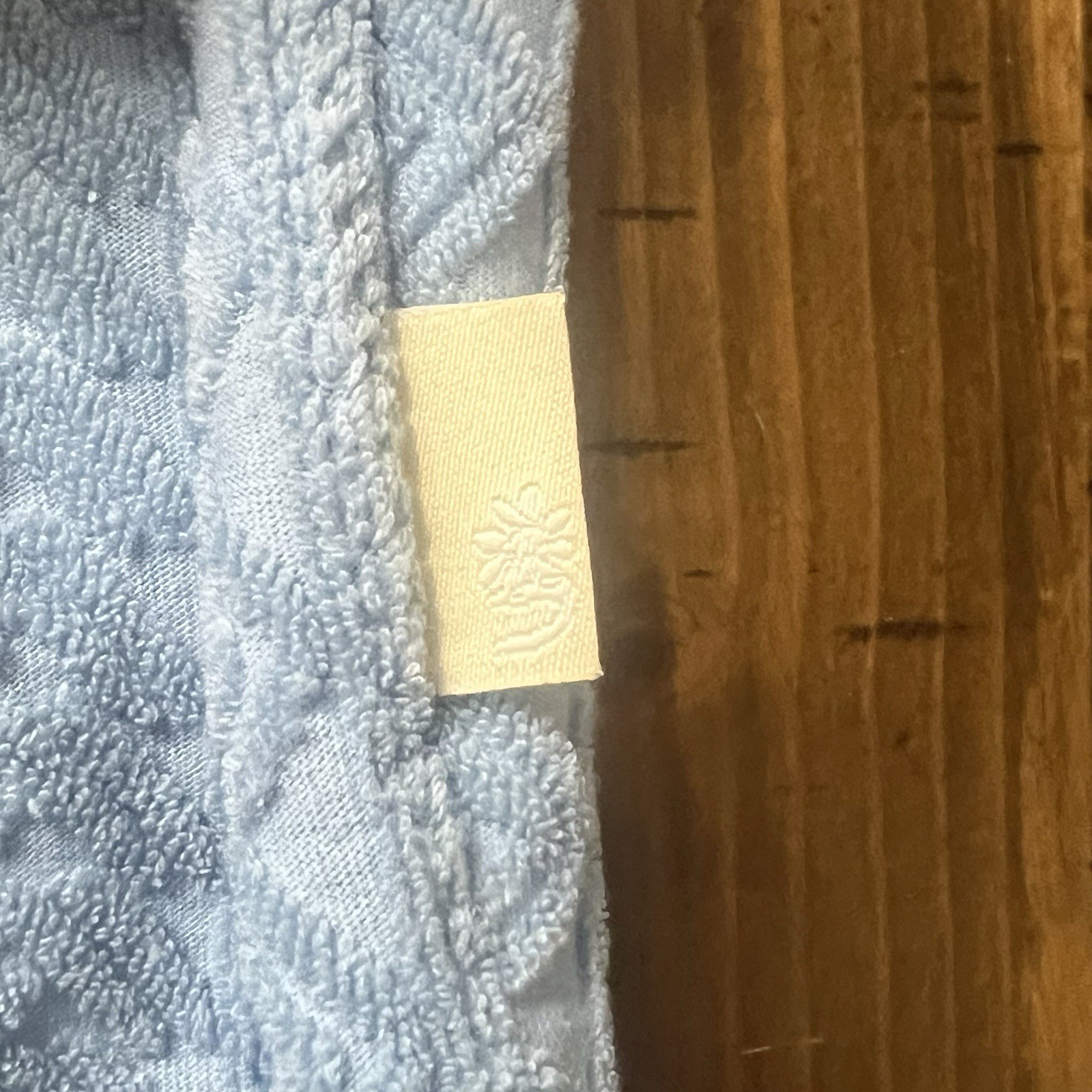 Urban Outfitters Button-Down Shirt Men’s Medium Textured Pattern Terrycloth Blue
