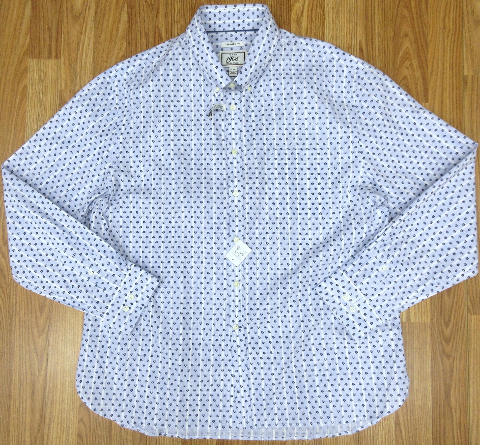 NEW! JOS. A. BANK TAILORED FIT 100% COTTTON FLORWER PRINT 2X-LARGE, XXL