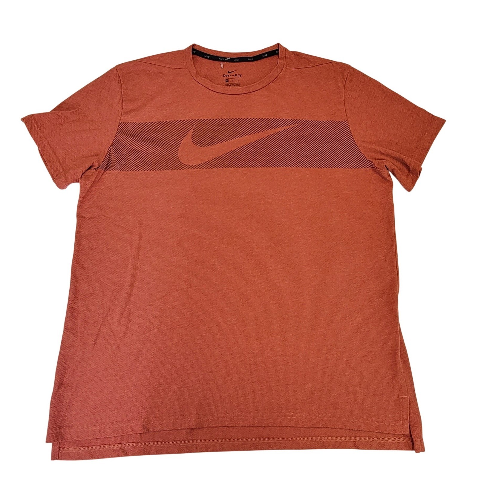 Nike Dri-FIT T-Shirt Men’s Activewear Athletic Training Running Top Orange XL