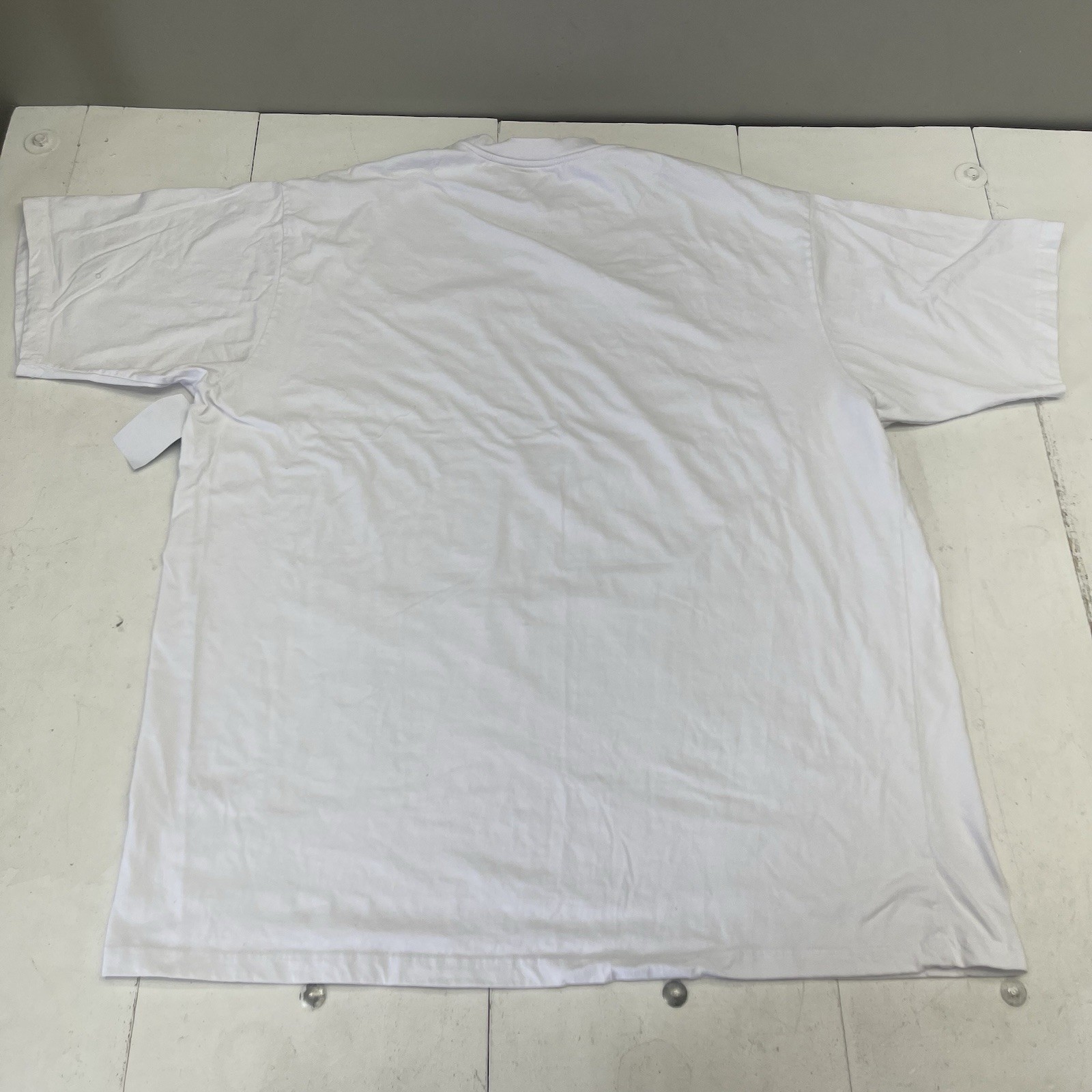 Greystone 100% Cotton Basic White Short Sleeve T Shirt Mens Size 4X Defects