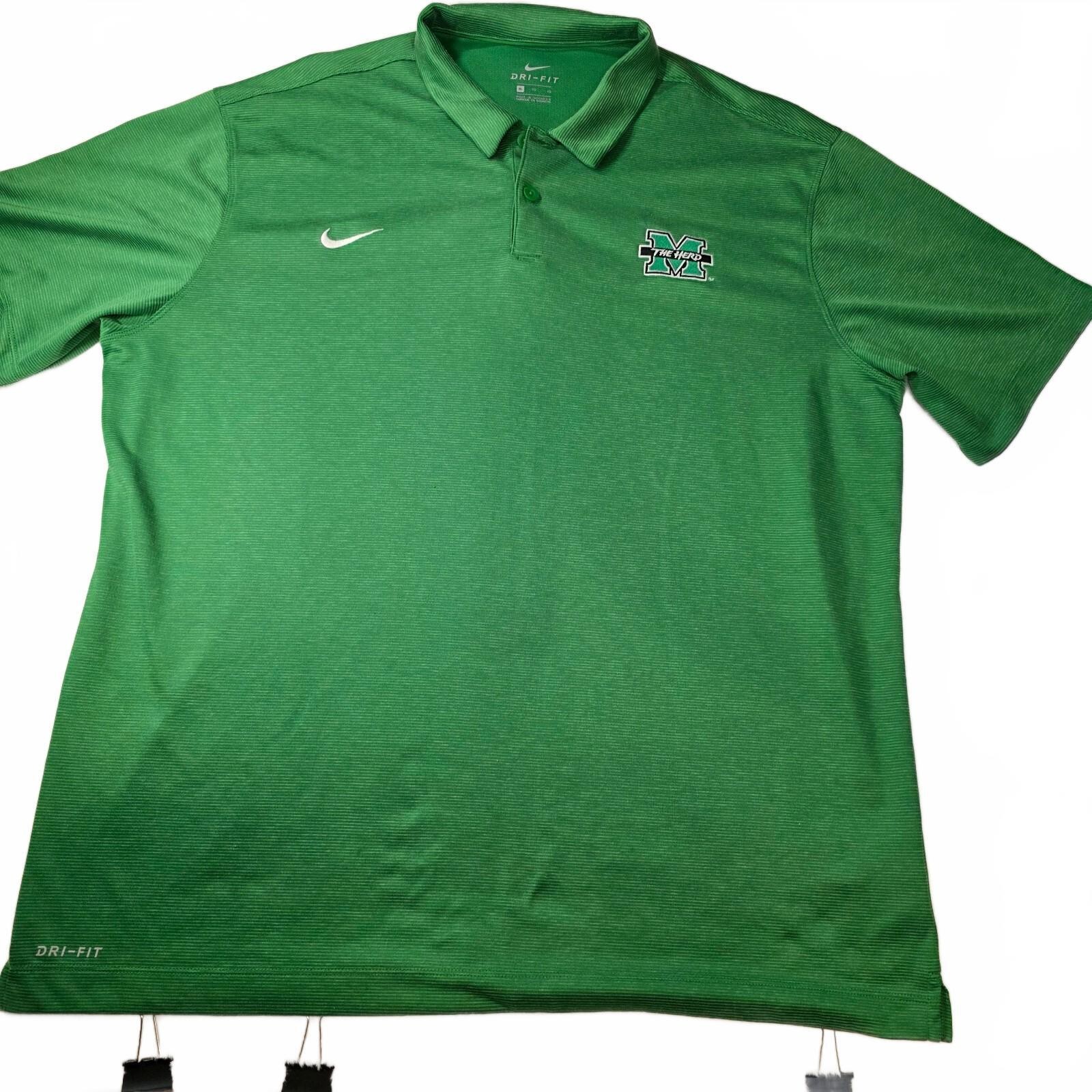 Nike Dri-FIT Marshall Thundering Herd Men’s XL Polo