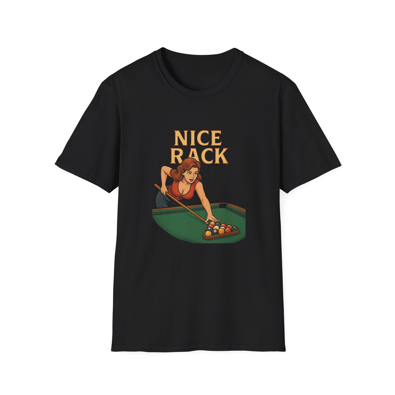 Nice Rack Pool Shirt Funny Billiards League Player Gift Tee