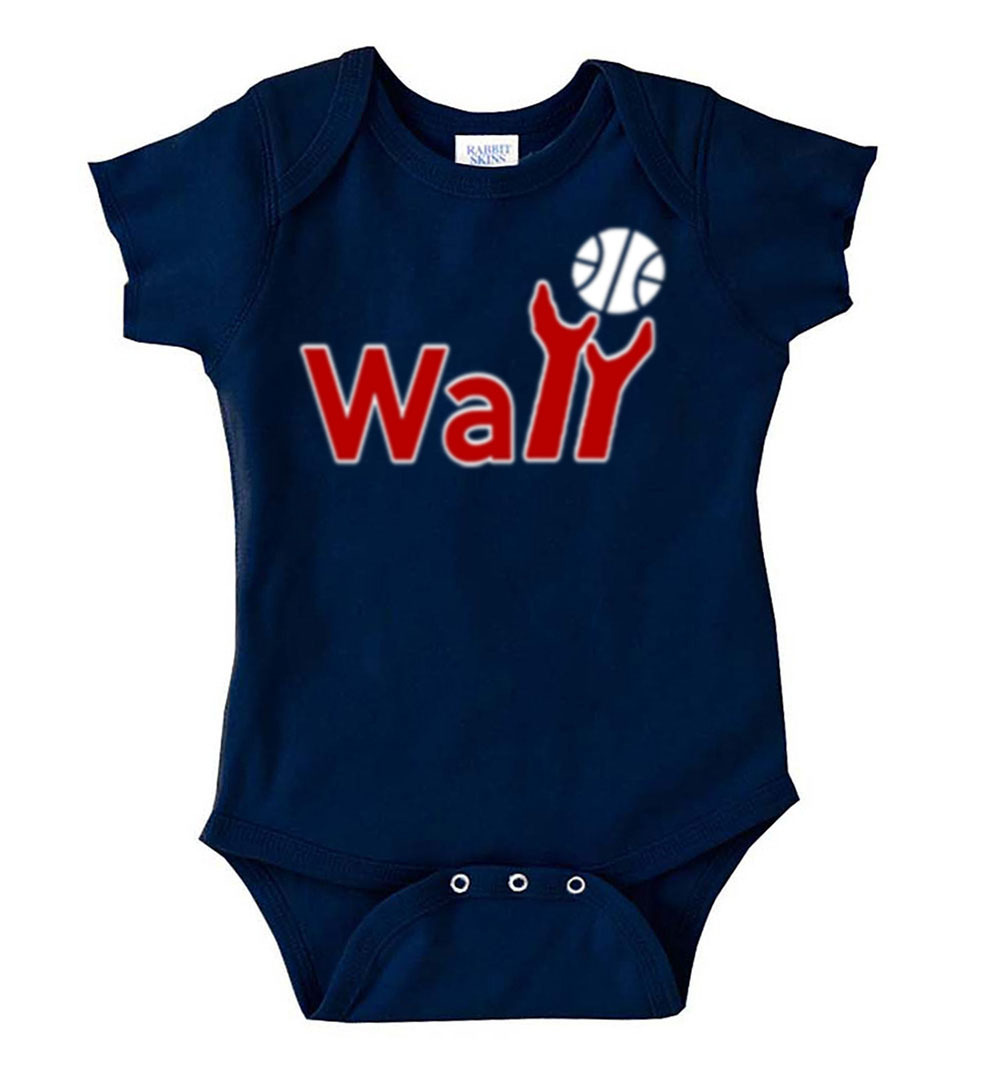 NAVY John Wall Washington Wizards “Wall Logo” T-shirt shirt S-5XL