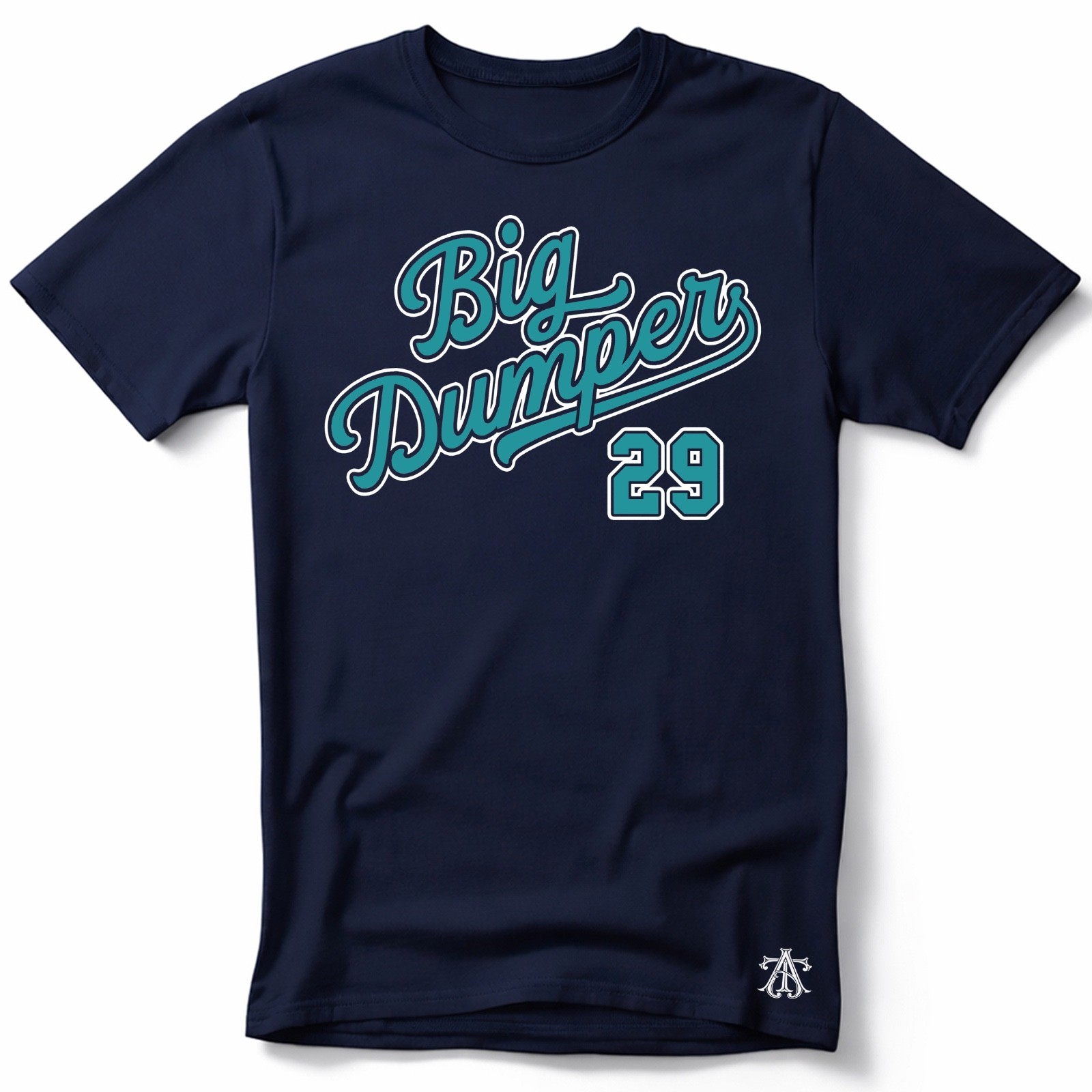 BIG DUMPER 29, Seattle Baseball themed Pre-Shrunk Ring Spun Cotton T-Shirt
