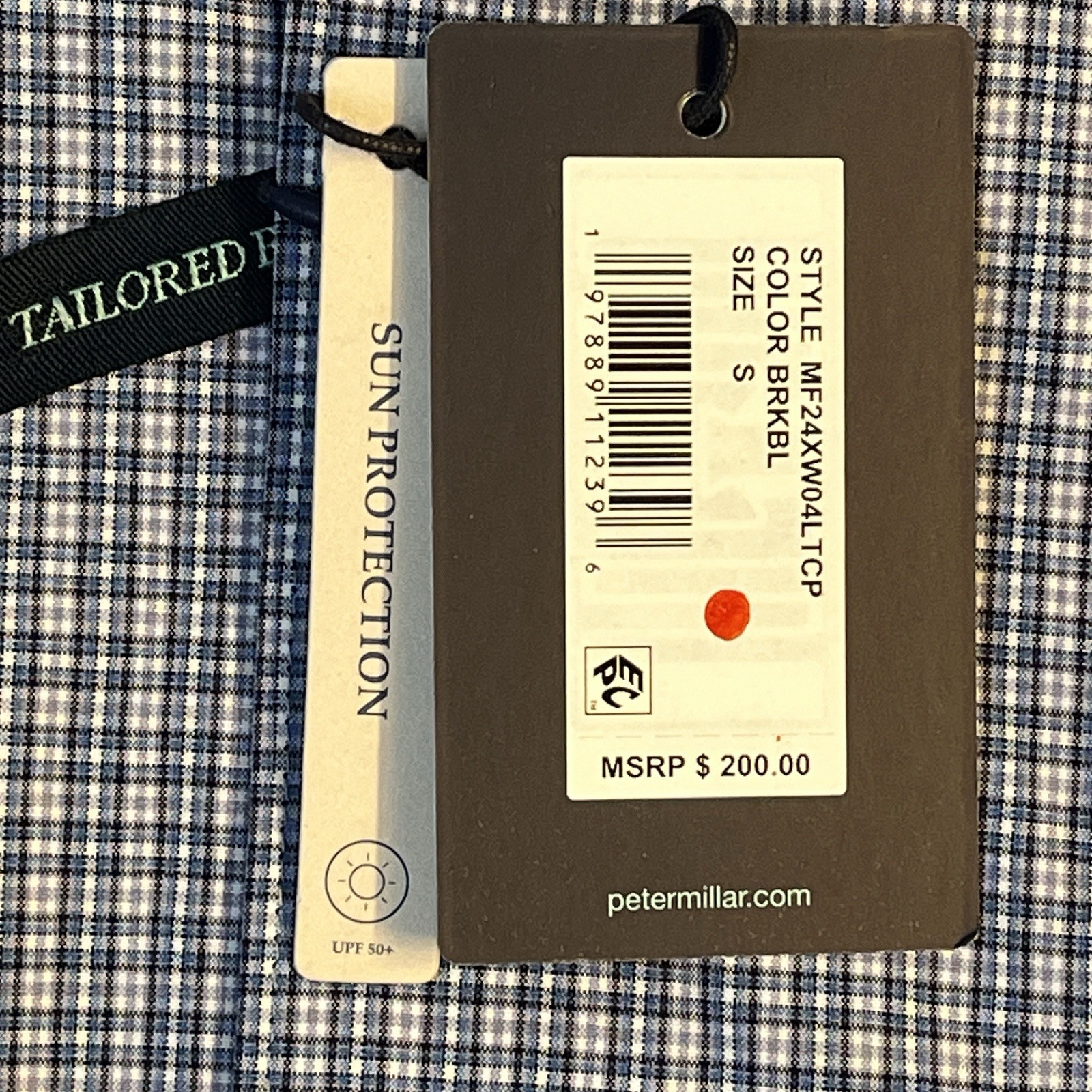 Peter Millar Porter Performance Poplin Sport Button Shirt Men’s S Stretch $200