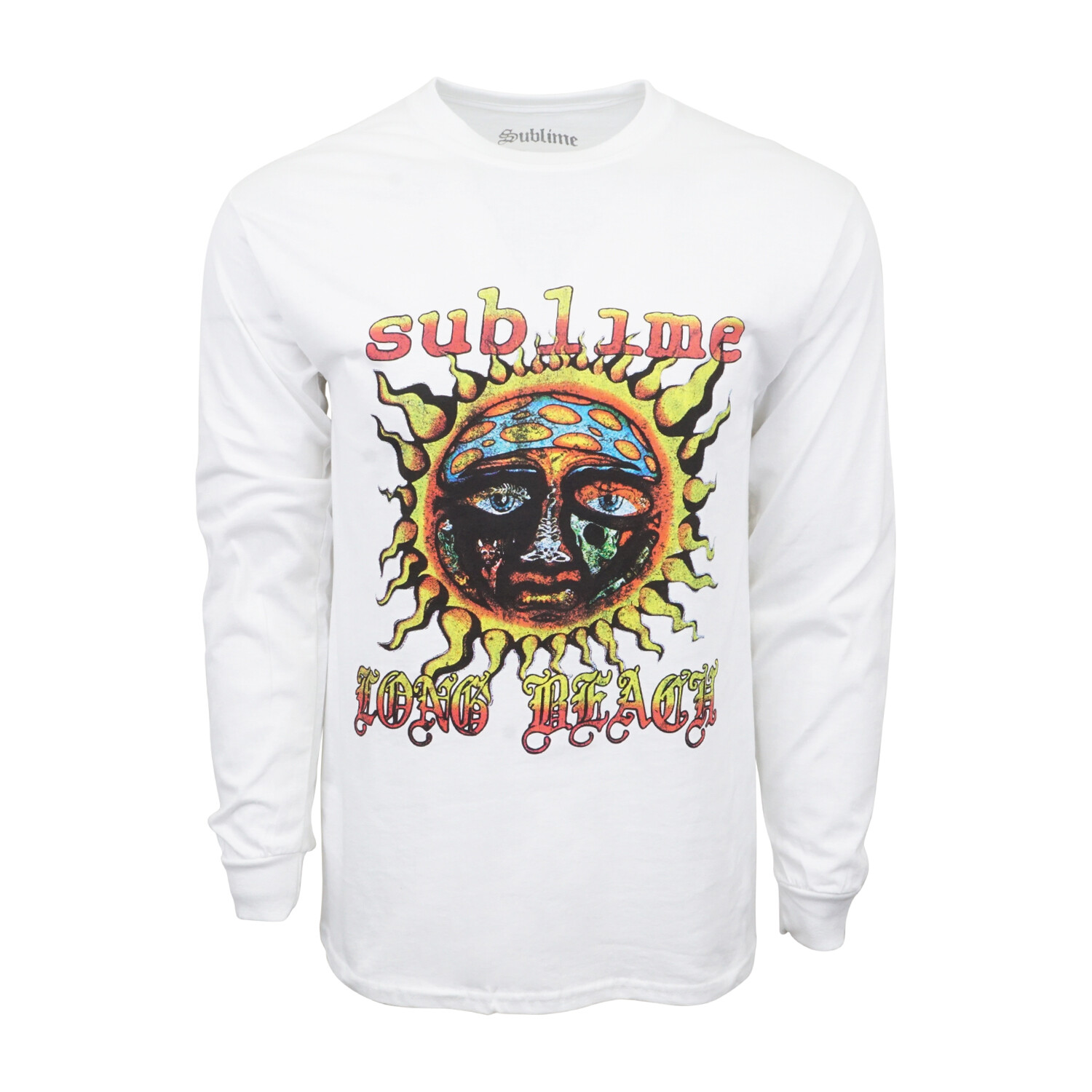 SUBLIME LONG BEACH T SHIRT WHITE LONG SLEEVES