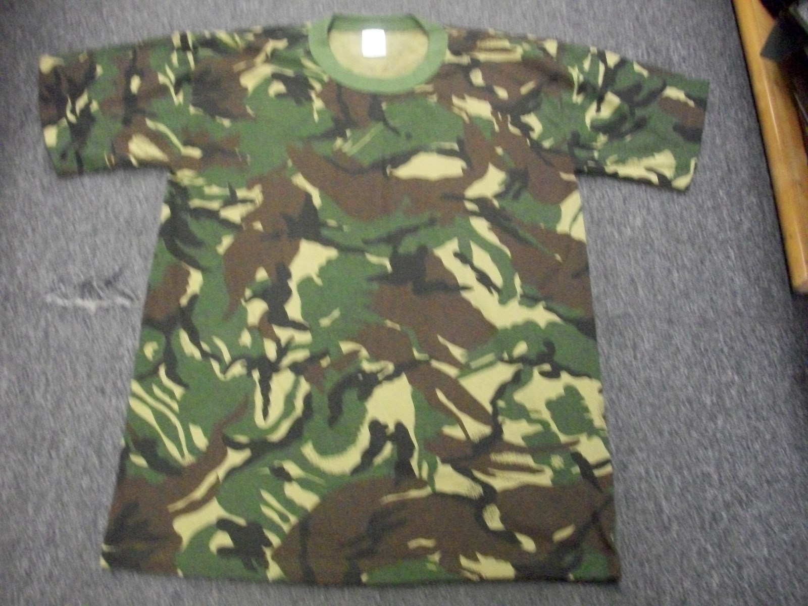 TRU SPEC WOODLAND CAMOFLAGE TSHIRT ARMY MENS T-SHIRT MADE IN USA S M