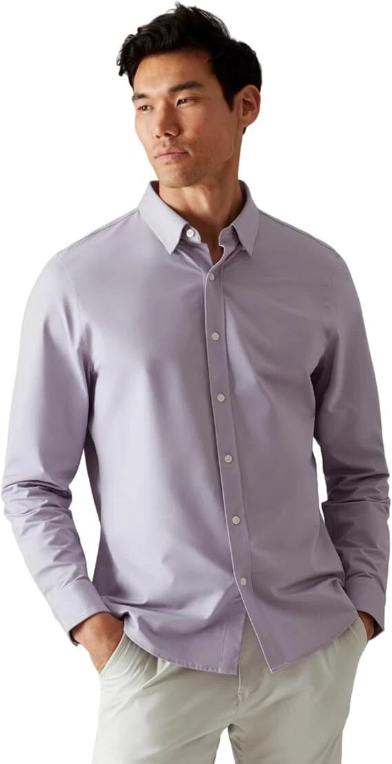 Rhone Dress Shirts Mens Commuter Shirt Wrinkle Resistant Machine Washable XXL