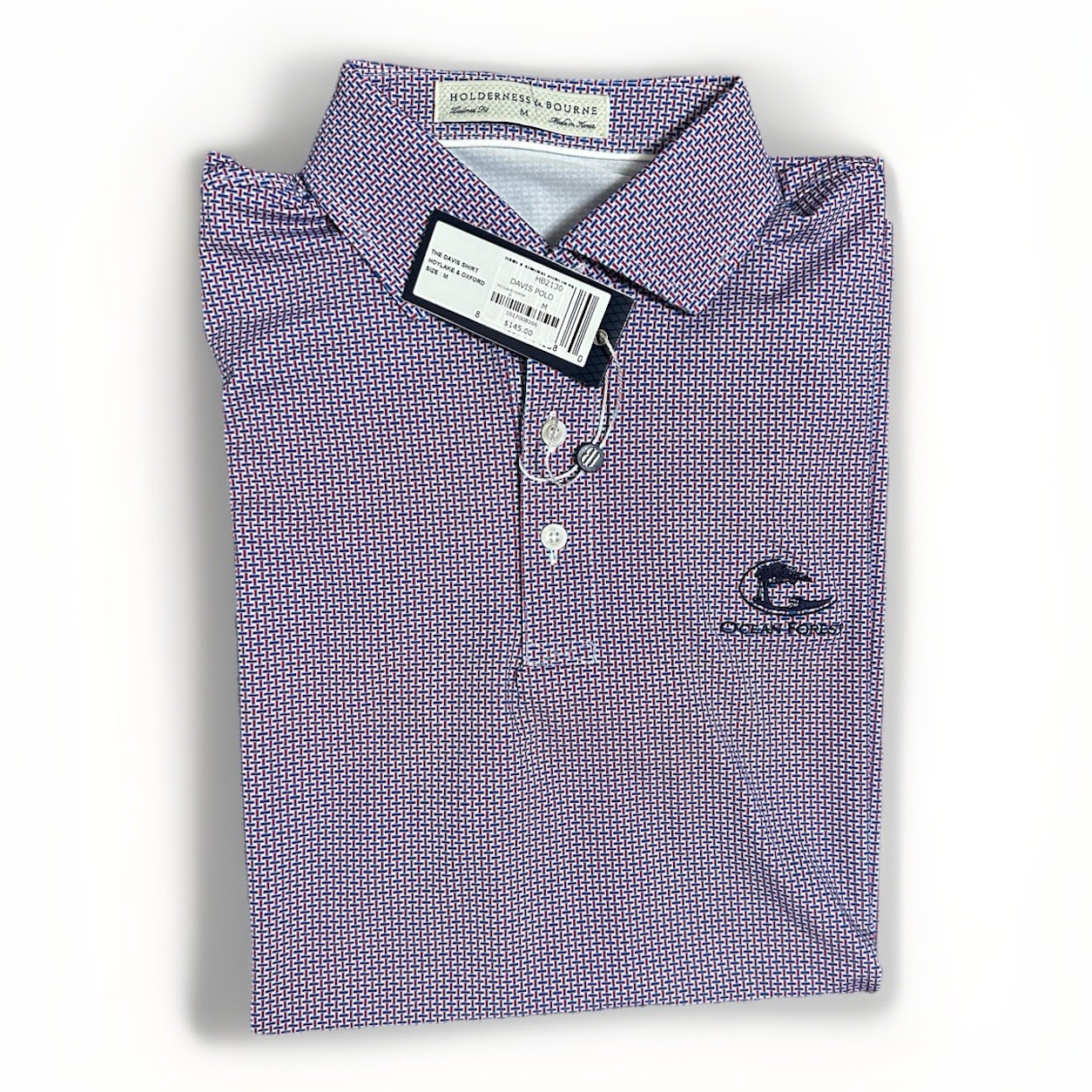 Holderness & Bourne Golf Polo Davis Shirt M Lavender Purple Golf Tee Performance