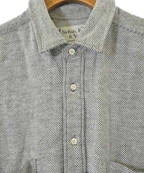 Sidian,Ersatz& Vanes Casual Shirts WhitexNavyxBlack(Patterned) M 2200691416359