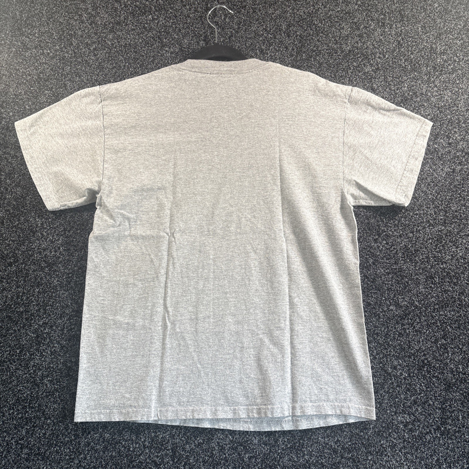 Vintage Nike Shirt Men M Gray Solid Graphic Print Spellout Casual Y2k Tee**206*
