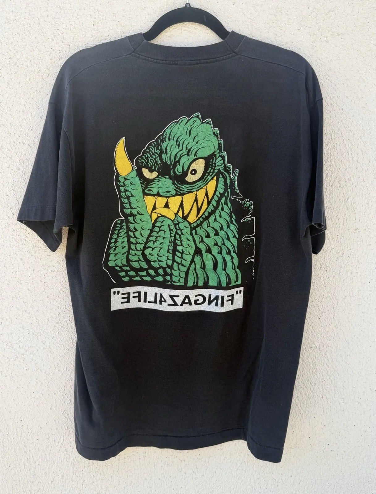 Soundgarden Badmotorfinger Fingaz4life Godzilla Vintage 90s Grunge Band Tee XL