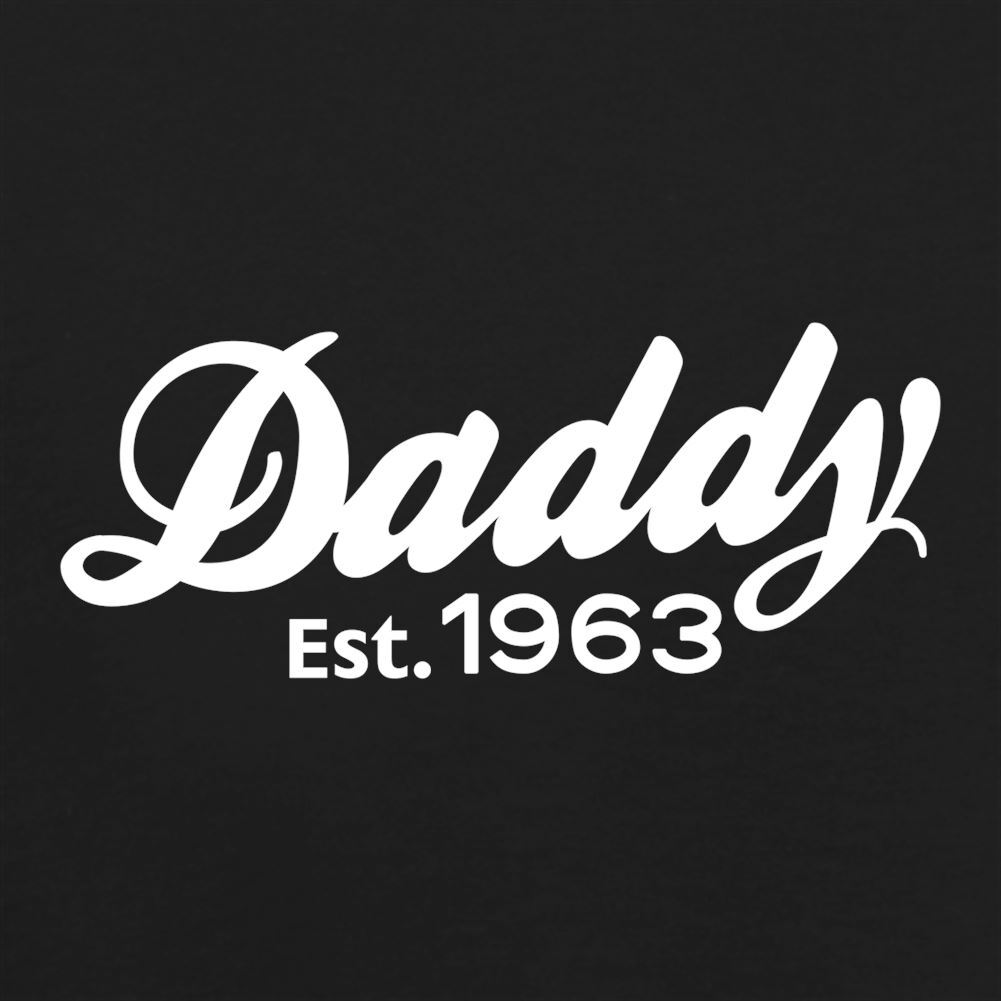 Daddy Est. 1963 – Mens Ringer – Fathers Day 60th 60 Dad Birthday Age