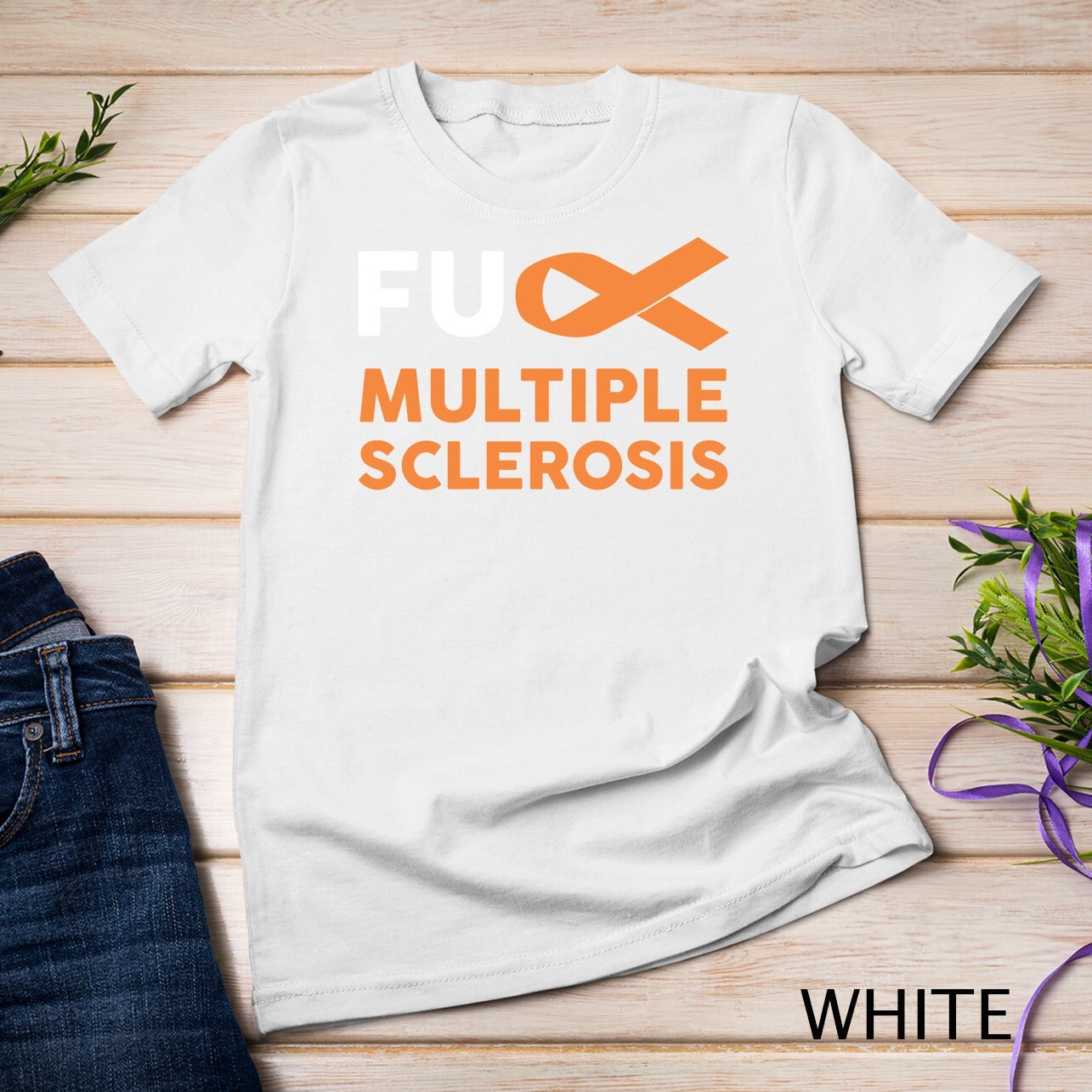 Support Survivor Gift – MS Multiple Sclerosis Awareness Unisex T-shirt