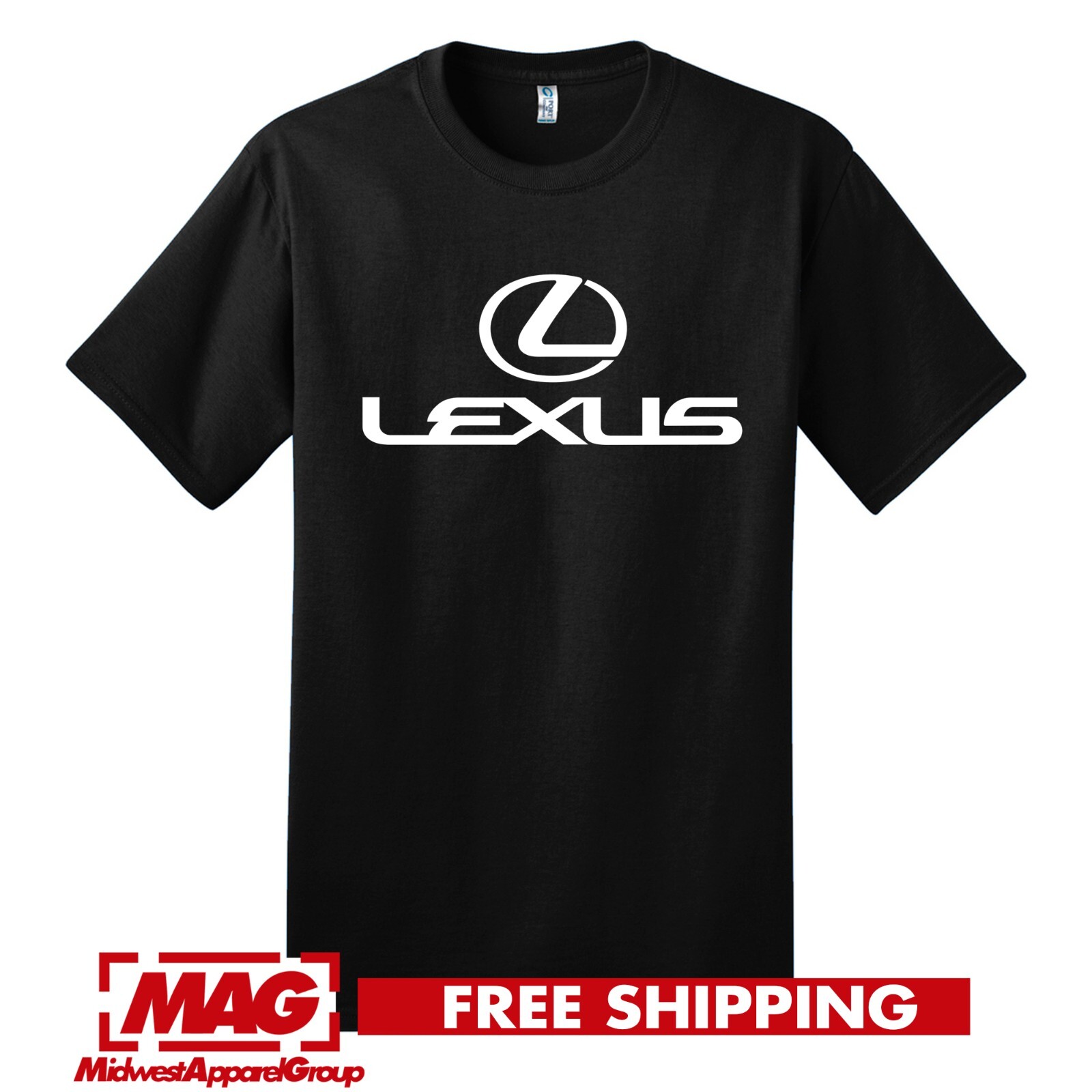 LEXUS BLACK T-SHIRT Logo IS F Sport Automotive Jdm Shirt Tee Motor NX RC LC