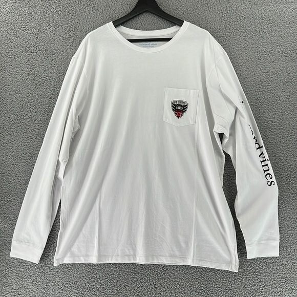 Vineyard Vines Long Sleeve Pullover Shirt Mens XL DC UNITED Print