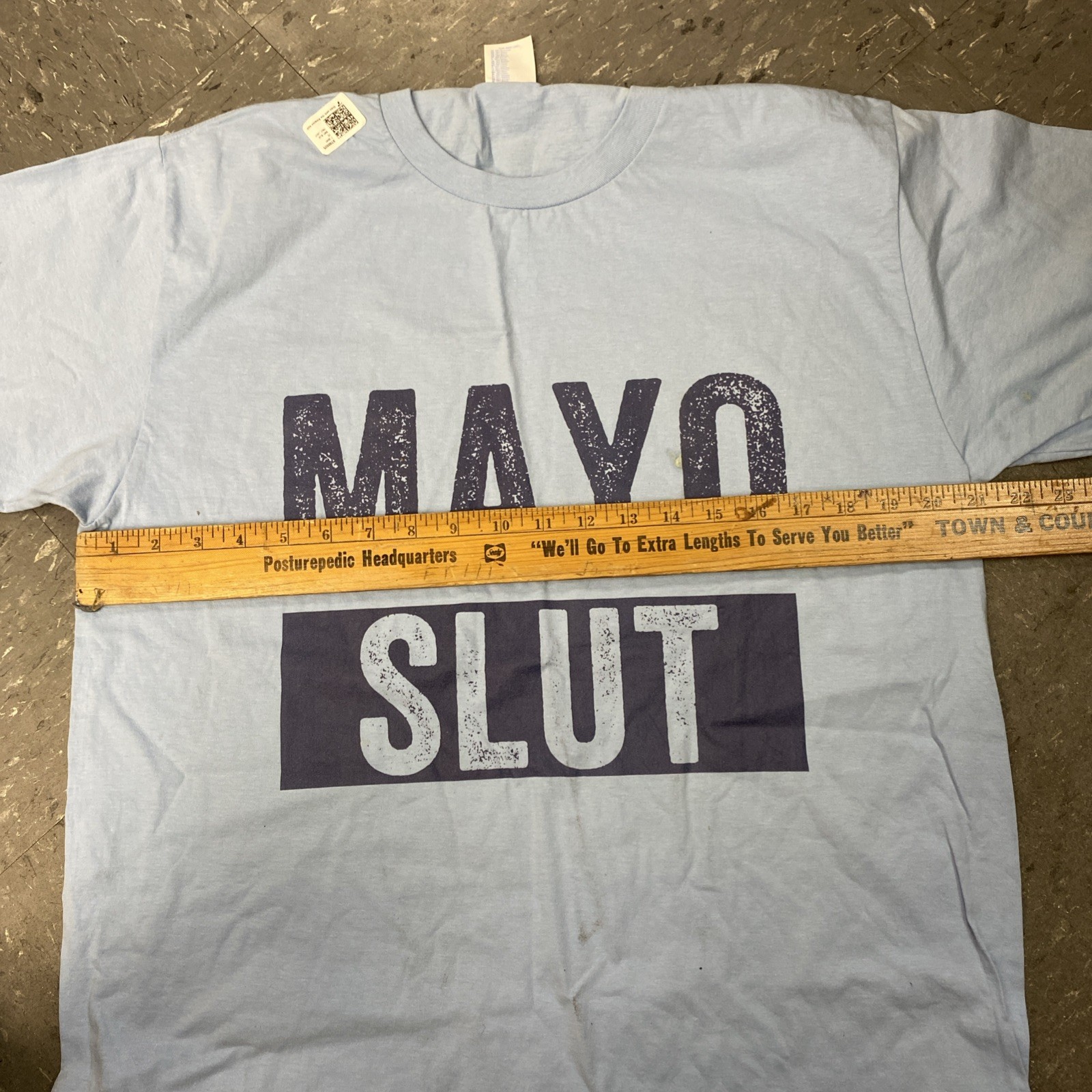 Mayo Slut – Funny Tshirt New Large