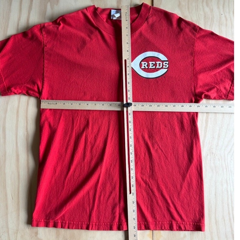 Joey Votto Cincinnati Reds MLB Majestic red jersey t-shirt Size Large