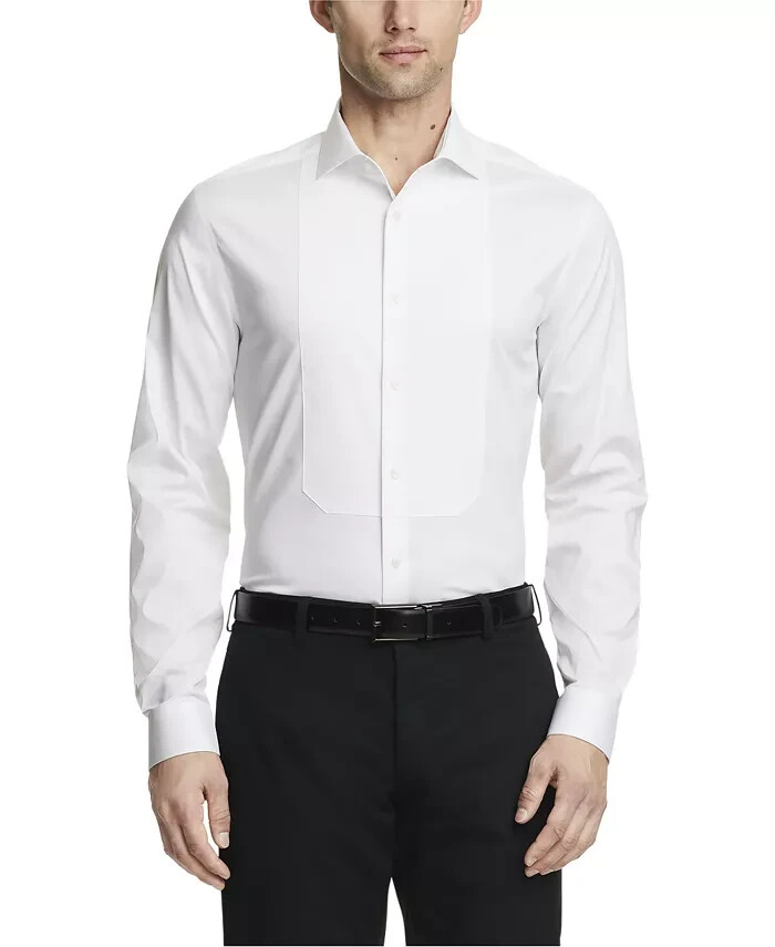 Calvin Klein Mens Regular Fit Stretch Wrinkle Free Shirt White Choose Your Size