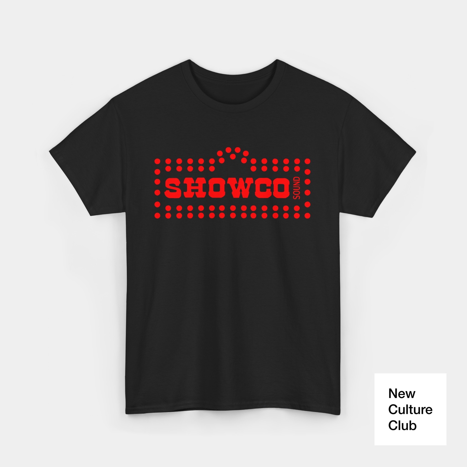 T Shirt Showco Show Co Sound Concert Classic Red Black White Yellow Tee