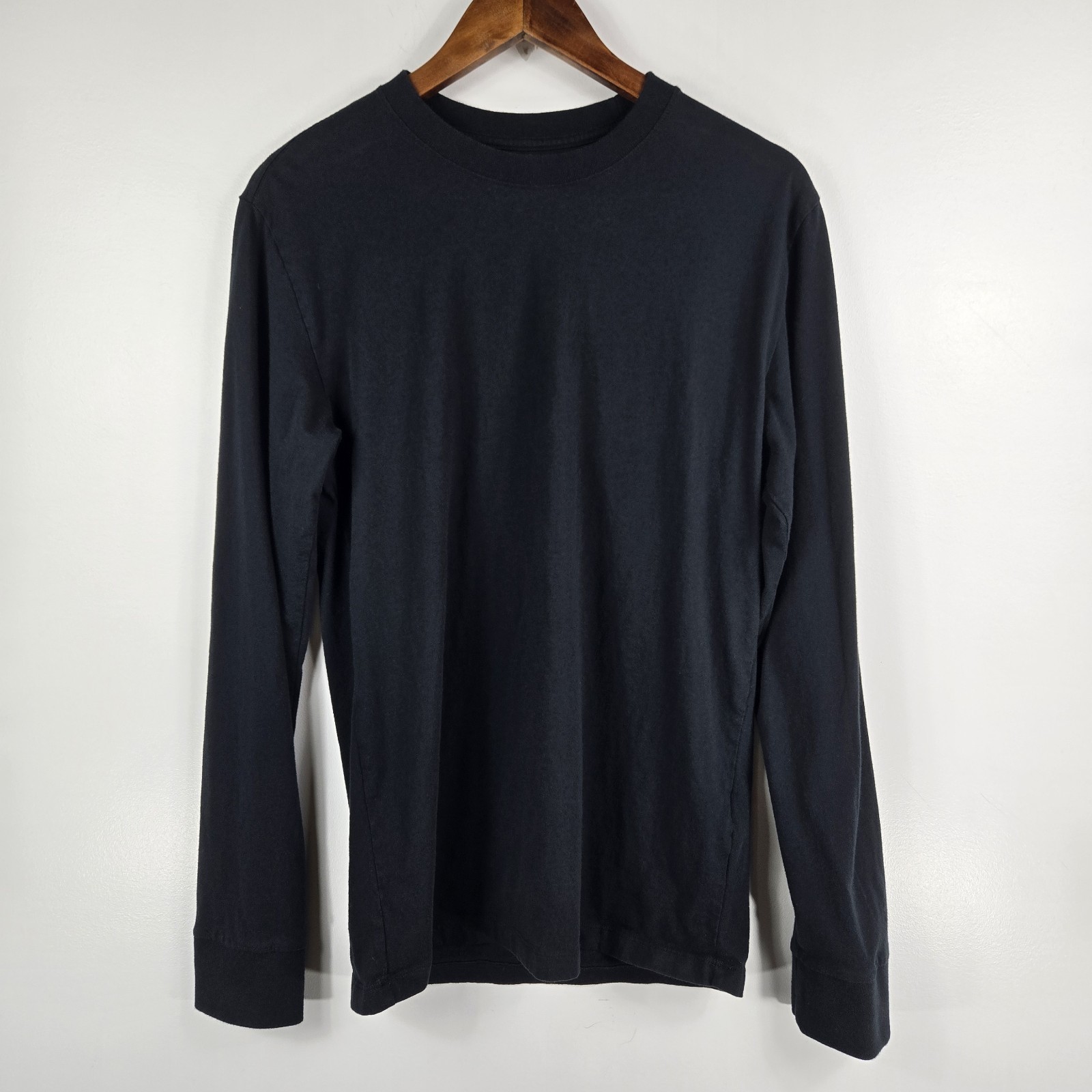 Allbirds Organic Cotton Long Sleeve Natural Black Shirt Men’s Size Small