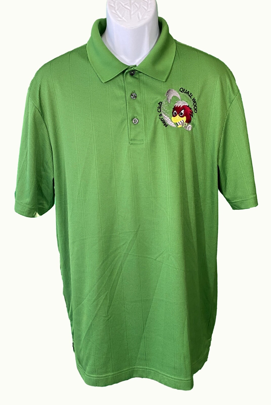 Port Authority Men’s Short Sleeve Button Down QUAILWOOD MEN’S CLUB Shirt Large
